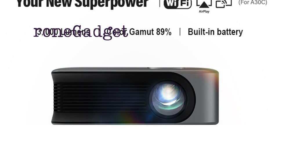 מקרן חכם באיכות צפיה PRO WIFI 4k אלחוטית מתחבר לאנדרואיד, מחשב וטאבלט כולל מסך הקרנה וחצובה למקרן