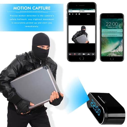 מצלמה נסתרת דמוי שעון מעורר