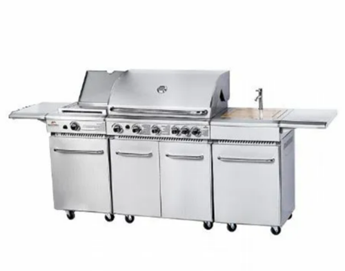 מטבח חוץ פרימיום משולב גריל גז 6 מבערים SMART GRILL KYQ-8250R-SB-XP