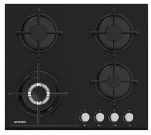 PEERLESS - כיריים 4 להבות זכוכית שחור דגם: PR 604 GB