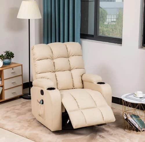 כורסאת מסאז עור קפיטונז’ דגם סטאר פרימיום