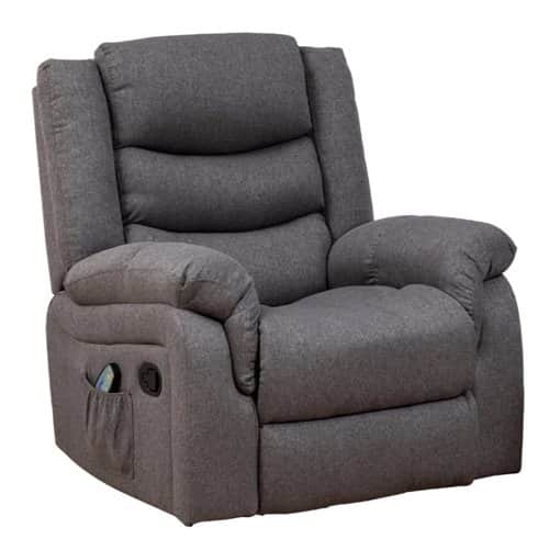 כורסאת מסאז בד אגאדיר לונה פרימיום אפור