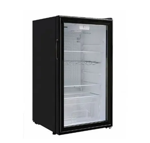 peerless מקרר וטרינה 90 ליטר זכוכית שחורה BC-90 BGP