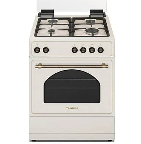 תנור משולב גז 60 רטרו בז peerless PR 6060 R-BEJ -S-T