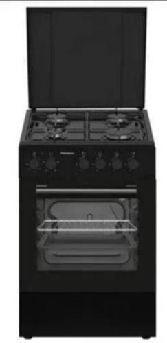 peerless תנור משולב כיריים 50 סמ שחור PR 5005 BL