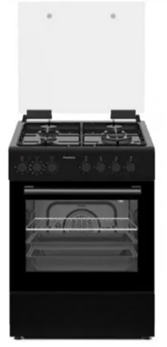 peerless תנור משולב כיריים גז 60 סמ שחור PR 6006 BL