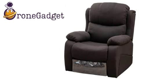 כורסת עיסוי מפנקת מבד אגאדיר חום