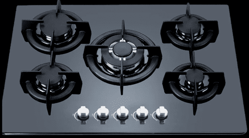 MULLER - כיריים 5 להבות ML-7030GB זכוכית שחורה