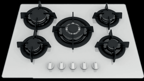 MULLER - כיריים 5 להבות ML-7030GB זכוכית לבנה